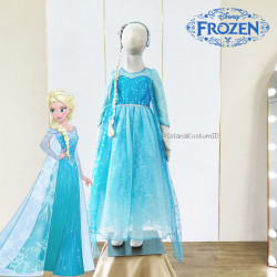 Dress Princess Elsa Frozen Sequin Long