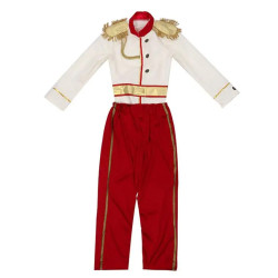 Baju Negara Inggris Prince White Red Henry Flex