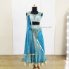 Baju Negara India Blue Gold Blink2 Dress