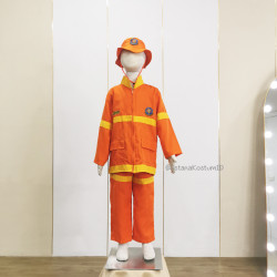 Kostum Pemadam Kebakaran Orange Fire Fighter