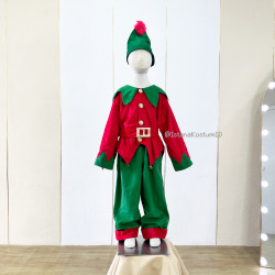 Kostum Elf Boy Christmas Peri Natal