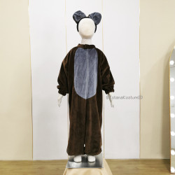 Kostum Hewan Brown Grey Bear Beruang Coklat Abu