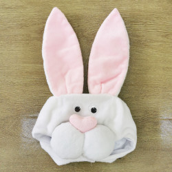 Kostum Hewan White Pink Rabbit Kelinci Merah Muda