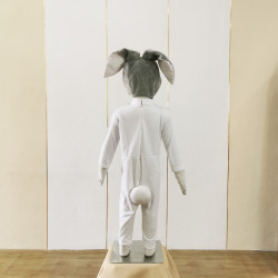 Kostum Hewan White Grey Rabbit Kelinci Abu