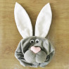 Kostum Hewan White Grey Rabbit Kelinci Abu