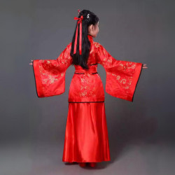 Baju Negara China Hanfu Flower Red Girl