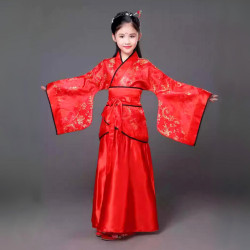 Baju Negara China Hanfu Flower Red Girl