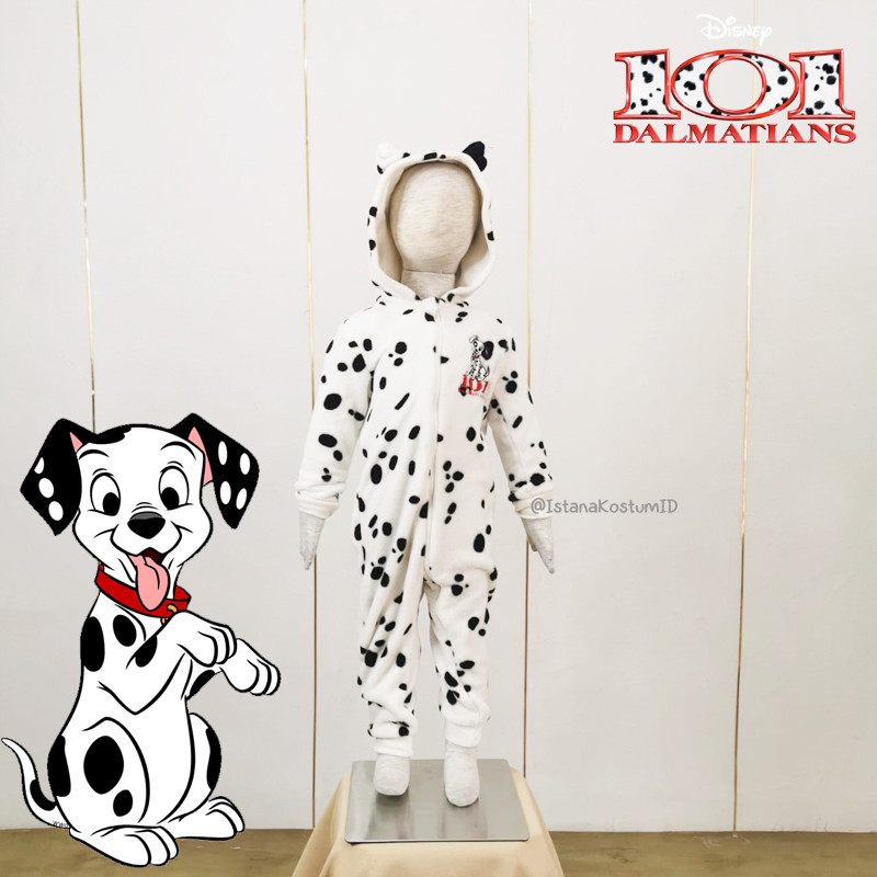 Kostum Hewan Karakter Dog Dalmation 101