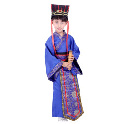 Baju Negara China Emperor King Dinasti Han Blue Boy