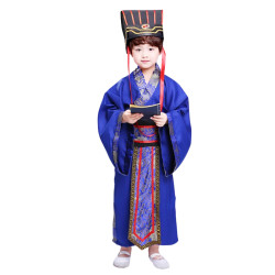 Baju Negara China Emperor King Dinasti Han Blue Boy