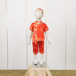 Baju Negara China Cheongsam Red Gold Boy B