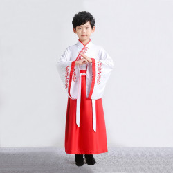 Baju Negara China Hanfu White Red