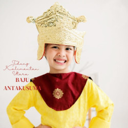 Baju Adat Tidung Kalimantan Utara Yellow Girl