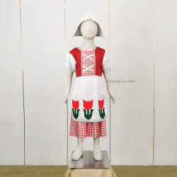 Baju Negara Belanda Red Square Girl