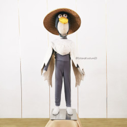 Kostum Hewan Master Crane Bangau Kungfu Panda