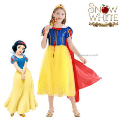 Dress Princess Snow White Long