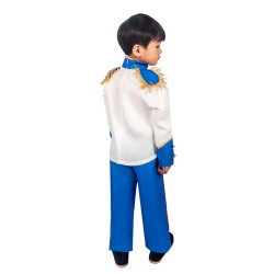 Baju Negara Inggris Prince Eric White Blue