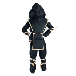 Japan Ninja Assasin Black Gold Baju Negara Jepang Istana Kostum