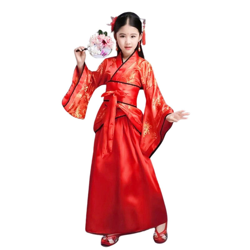 Baju Negara China Hanfu Flower Red Girl