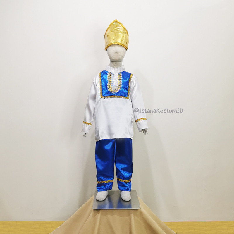 Baju Adat Manado White Blue Boy