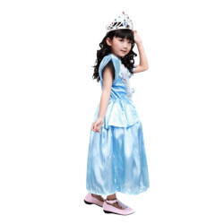 Dress Princess Cinderella Bulu Velvet