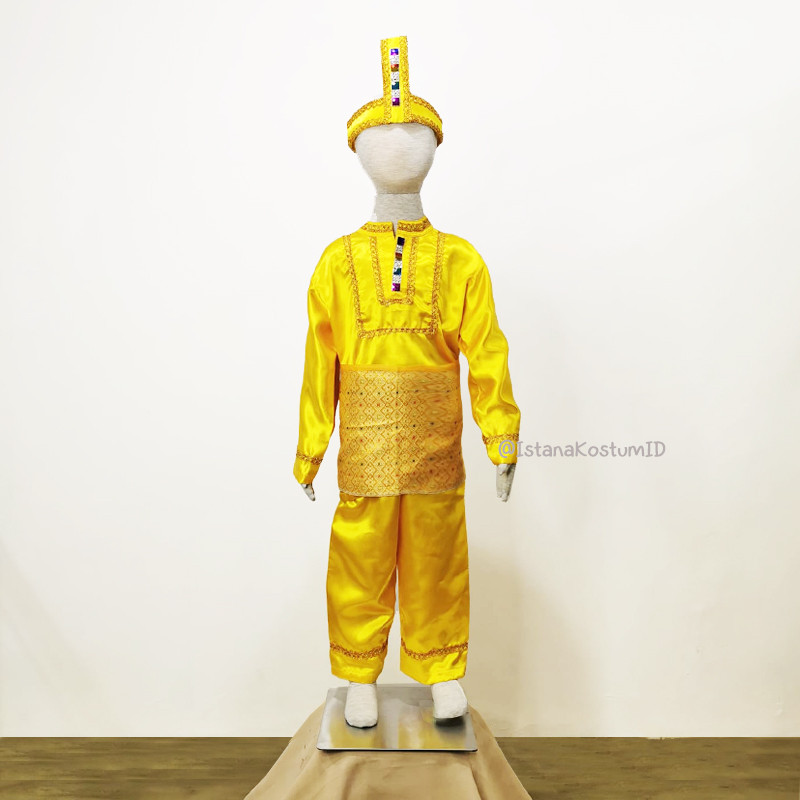 Baju Adat Bodo Bugis Makassar Yellow Boy B