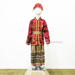 Baju Adat Bengkulu Red Wine...