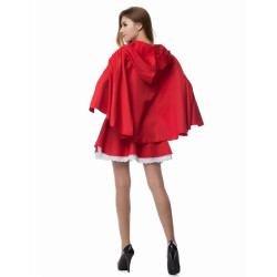 Kostum Red Riding Hood Italia Wanita Dewasa