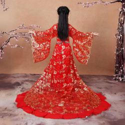 Baju Negara China Putri Raja Princess Glamour Red Girl