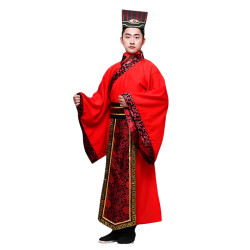 Baju Negara China Tang Dynasty Red Pria Dewasa