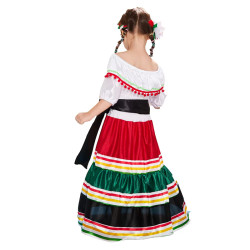 Baju Negara Mexico Girl Stripe Black