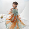 Baju Negara China Hanfu Orange Tosca Girl