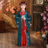 Chinese Traditional Hanfu Green Red China sewa baju istana kostum cina tiongkok