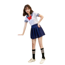 Kostum Seragam Sekolah Seifuku Sailor Cosplay Jepang