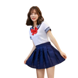 Kostum Seragam Sekolah Seifuku Sailor Cosplay Jepang