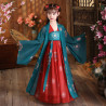 Chinese Traditional Hanfu Green Red China sewa baju istana kostum cina tiongkok