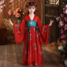 Chinese Princess Hanfu Green Red China