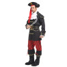 Kostum Pirates Stripe Red Black Pria Dewasa