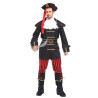 Kostum Pirates Stripe Red Black Pria Dewasa