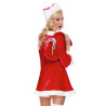 Kostum Santa Dress Buttons A Wanita Dewasa