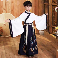 Chinese Prince Hanfu White Black China sewa baju istana kostum