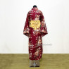 Baju Negara Jepang Kimono Red Gold Flower Wanita Dewasa