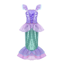 Dress Princess Ariel Little Mermaid Purple Ori Disney