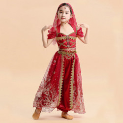 Baju Negara India Belly Dancer Red