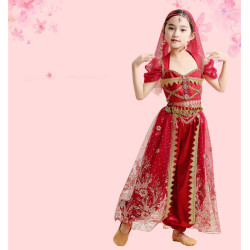 Baju Negara India Belly Dancer Red