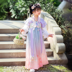 Baju Negara China Hanfu Premium Purple Green Peach Girl