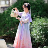 Baju Negara China Hanfu Premium Purple Green Peach Girl