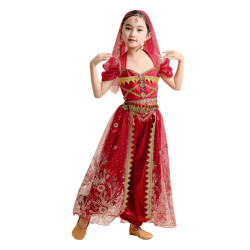 Baju Negara India Belly Dancer Red sewa istana kostum bollywood