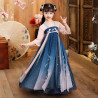 Baju Negara China Hanfu Pink Navy Starry Girl