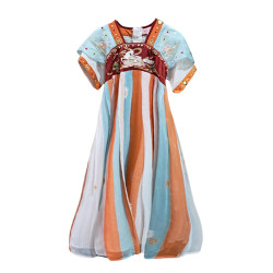 Baju Negara China Hanfu Orange Tosca Deer Girl